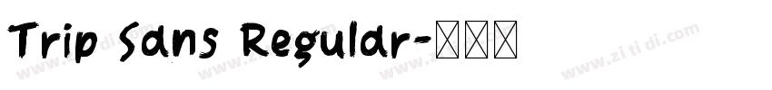 Trip Sans Regular字体转换 Trip Sans Regular字体转换